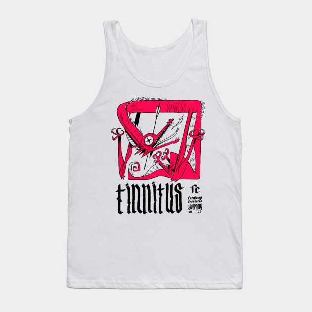 Tinnitus Dragon Tank Top by Freaking Creatures